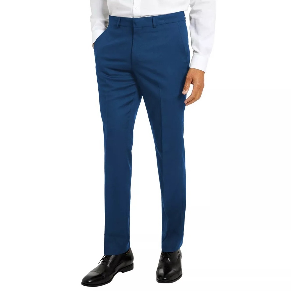 Reaction Kenneth Cole Performance Fine Twill‎ Chino Pant Blue Size 36W X 34L $85